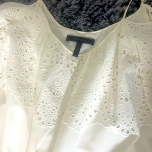 BCBG Maxazria Cold Sholder White Dress Size S